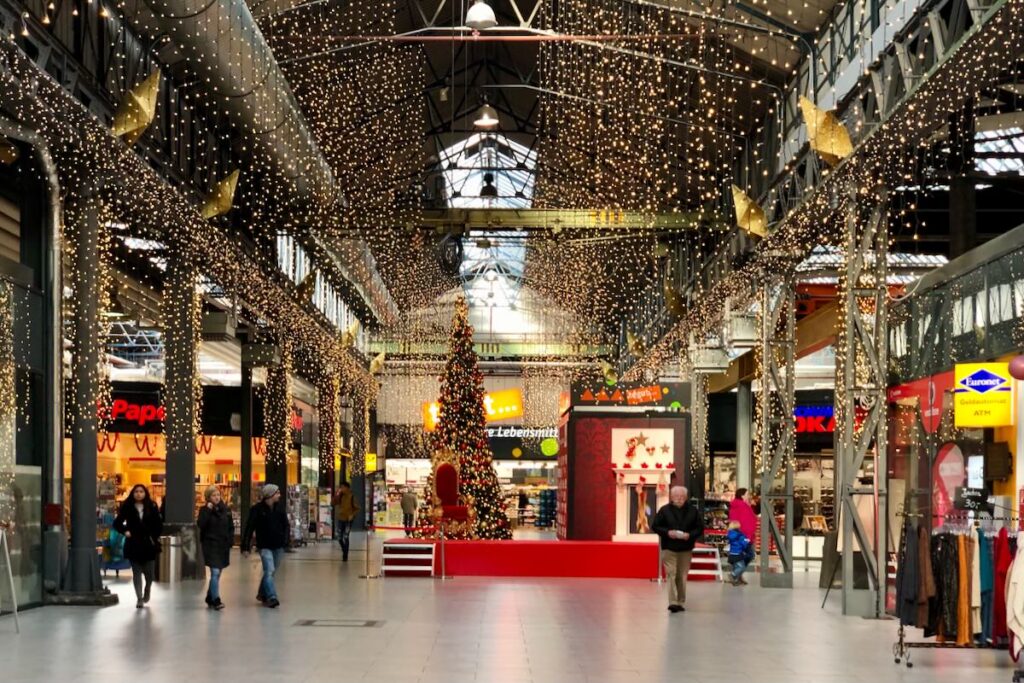 Weihnachtsdekoration in der WERKStadt