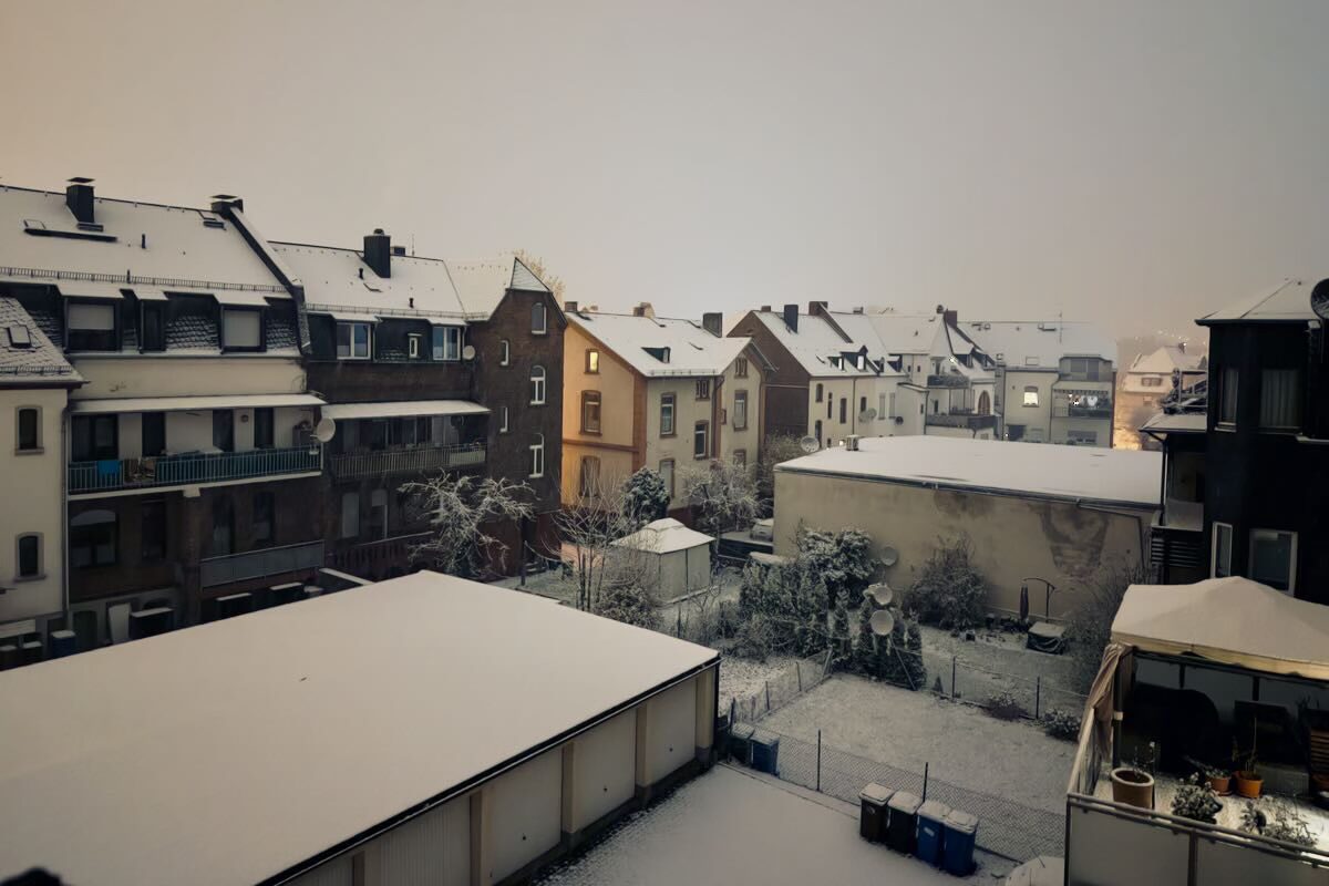 Schneefall auch in Limburg