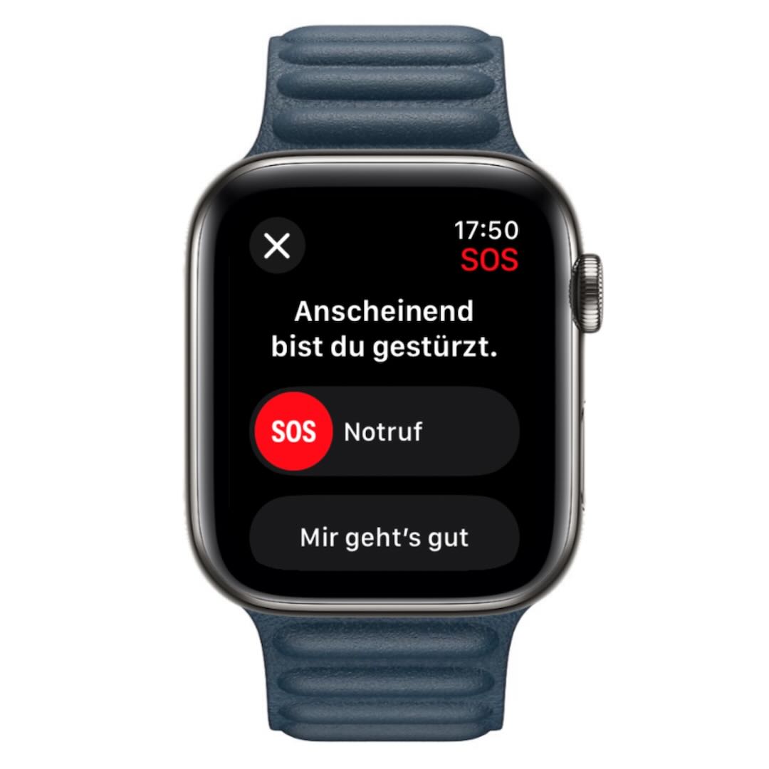 Sturzerkennung der Apple Watch