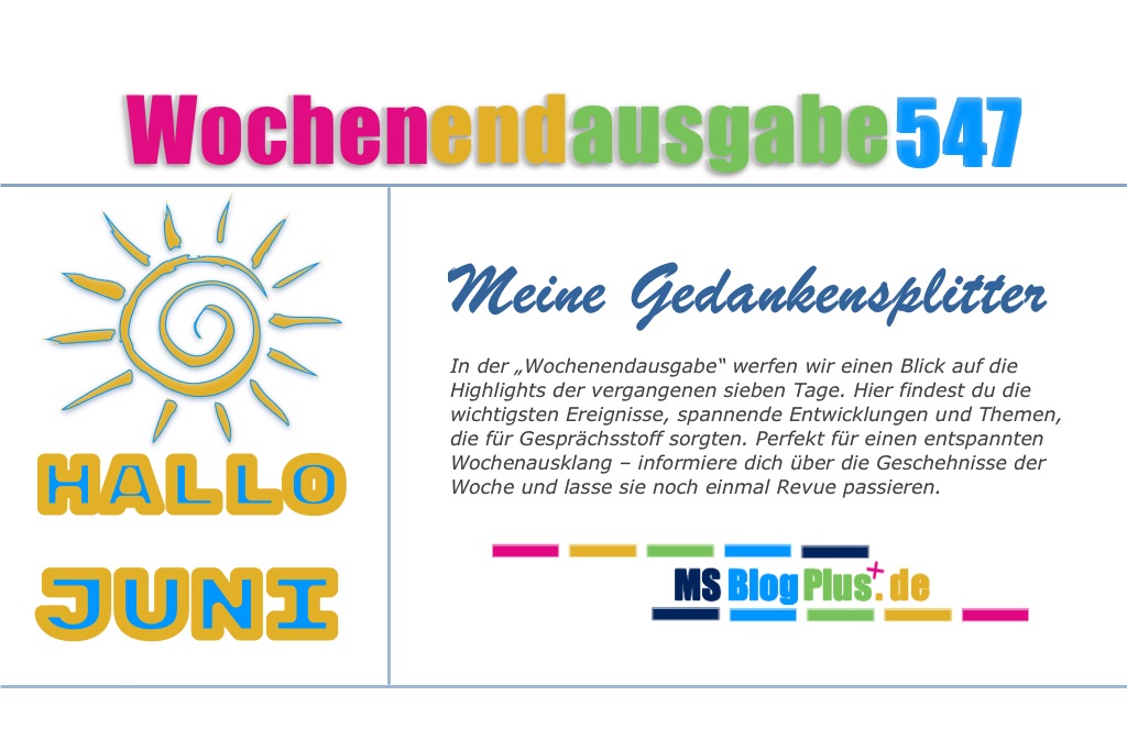 Wochenendausgabe 547