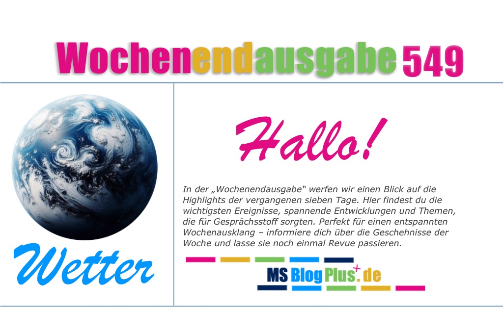 Wochenendausgabe 549