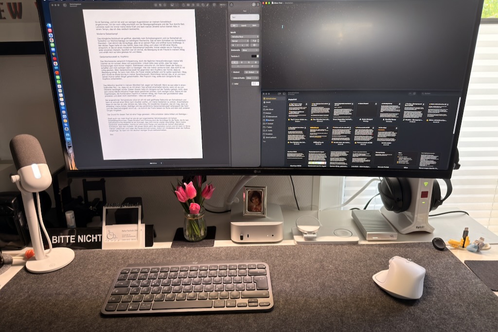 Mein Schreibtisch-Setup im August 2026